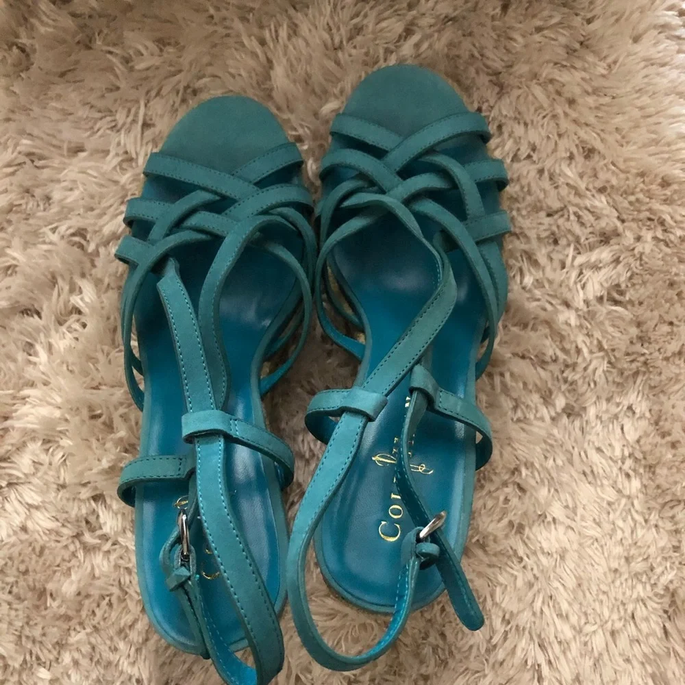 NWT Cole Haan blue espadrilles size 6